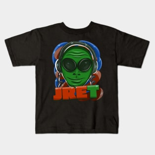 JRE.T. - Alien Version of Joe Rogan Kids T-Shirt